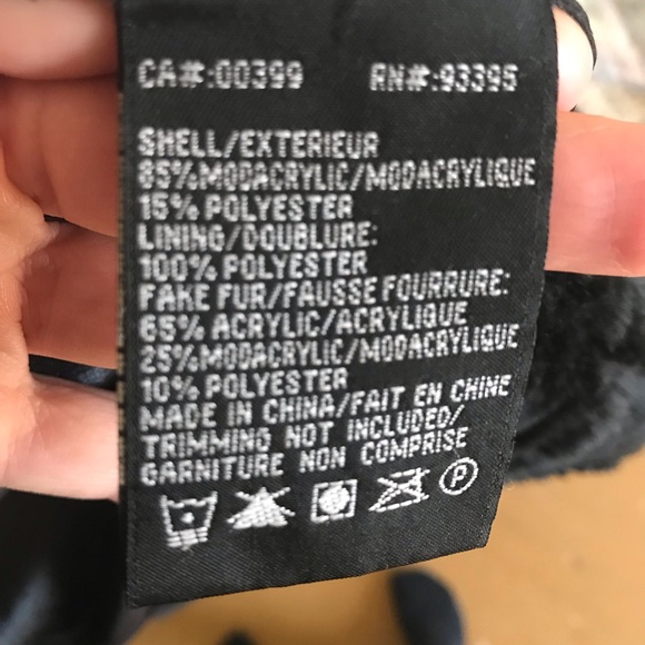 Faux Fur Nyguard Jacket Winter TanJay Black M - Picture 4 of 5